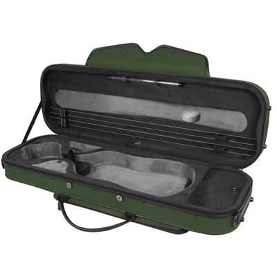 Pedi Violin Case, NiteFlash, 4/4, Olive Green/Grey image 3