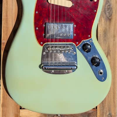 1973 Fender Mustang Sonic Blue - Cunife wide range -Spitfire pickguard image 1
