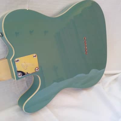 palm guitar studio "tele" 2013 surf green image 6