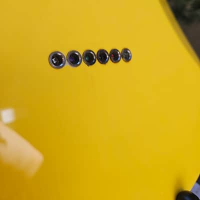 Fender Tom DeLonge Signature Stratocaster Graffiti Yellow image 11