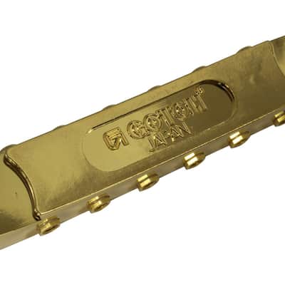 GOTOH GE103B-T Guitar Bridge with large metric posts Gold image 4