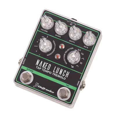 FTelettronica Naked Lunch Tap Tempo Tremolo Black/Green/Aluminum image 2