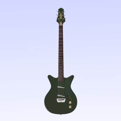 Danelectro Dan O. Cool Baritone Electric Guitar (Green) *USA Small Business* image 2