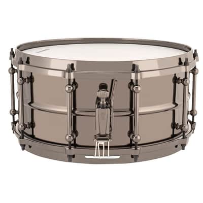 Ludwig LU6514 Universal Brass Snare Drum 14x6.5 w/Black Hardware image 2