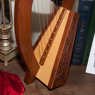 Roosebeck Lily Harp 8-string - Knotwork Design + Gig Bag image 3