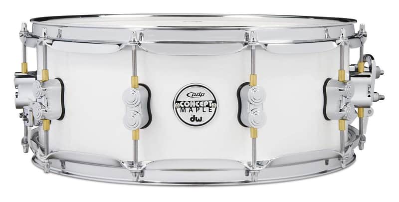 PDP 5.5x14" Concept Maple Snare Drum - Pearlescent White (PDCM5514SSPW) image 1