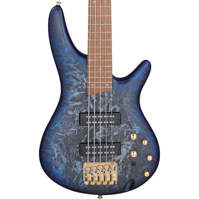 Ibanez SR305EDXCZM SR Standard 5-String Electric Bass – Cosmic Blue Frozen Matte image 4