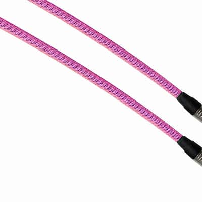 NEON PINK Designer Series Guitar Cables - 1/4" Straight to Right Angle - 10 ft. / STRAIGHT to RIGHT ANGLE image 2