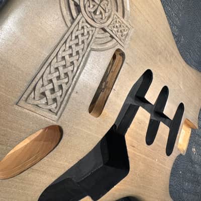 Strat body carved by McMahon Artistry Infinity Cross - Nitrocellulose image 3
