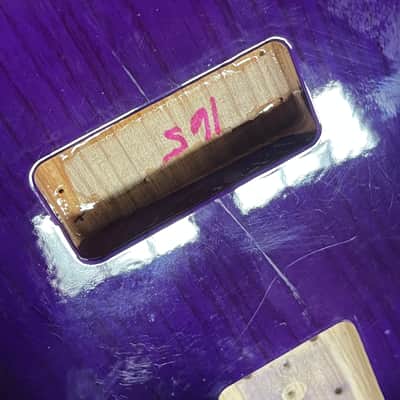 G&L CLF Research L-1000 S750 bass body ash purple burst image 3