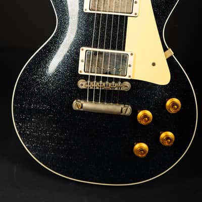 Gibson 1957 Les Paul Standard Murphy Lab Light Aged - Black Sparkle Top / Natural Back image 17