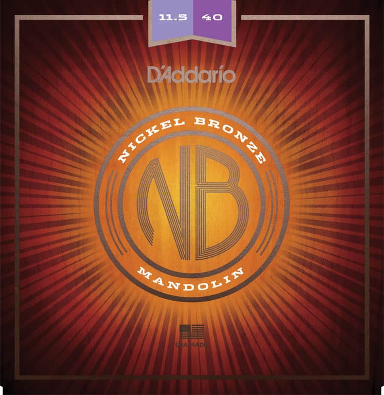 D'Addario NBM11540 Nickel Bronze Mandolin Strings - Custom Medium (11.5-40) image 1