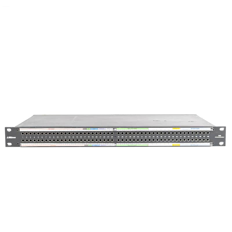 Bittree 968 2x48 TT Patchbay 1RU TRS Audio, ELCO, Stereo Spacing image 1