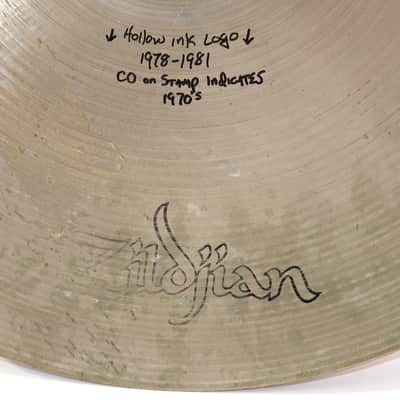 Avedis Zildjian 20" Heavy Ride Cymbal • Hollow Ink Logo • CO. Stamp • 2616g image 3