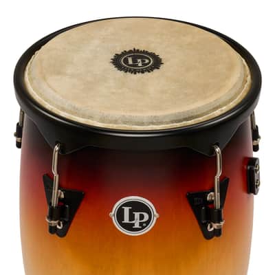 Latin Percussion City II 10″-11″ Mango Conga Set With Stand  LP646NYII-VSB - Vintage Sunburst image 2