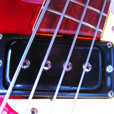 Mosrite The Ventures Bass Guitar, 1964, Candy Apple Red, Case image 6