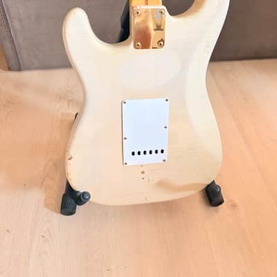 1988 Fender American Vintage '57 Stratocaster- Mary Kaye/ White Blonde image 3