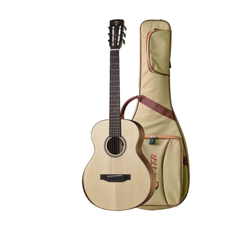 Crafter Mino Shape Acoustic Electric Guitar w/ Gig Bag - Koa - MINO KOA image 1