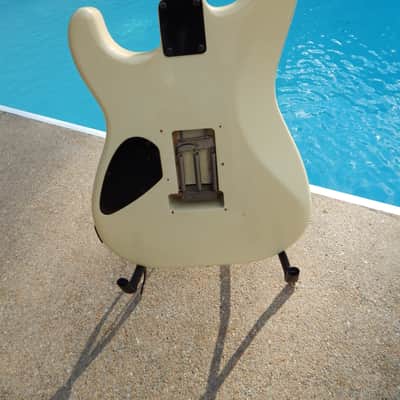 ESP M-2 Craft House 1984 White Banana Headstock image 8