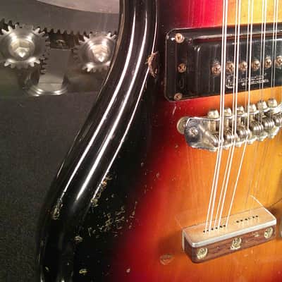 Mosrite Joe Maphis Double Neck 1960s - Tobacco Burst image 9
