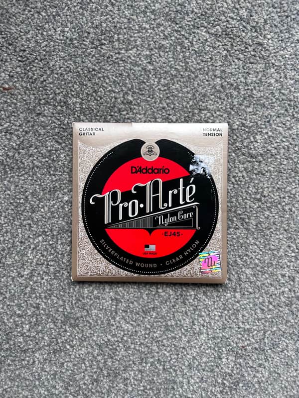 D'Addario EJ45 Pro-Arte Nylon Classical Guitar Strings, Normal Tension 2000 - 2020 - Silver / Clear image 1