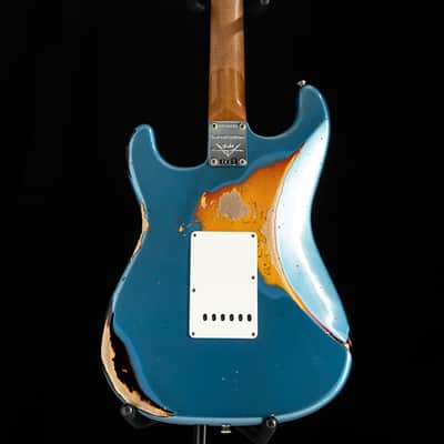 Fender Custom Shop LTD 1961 Heavy Relic Stratocaster Lake Placid Blue Over 3 Tone Sunburst image 17