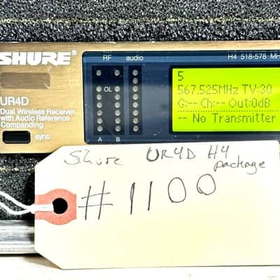 Shure UR4D H4 Package W/Case #1100 (One)THS image 16