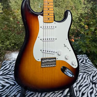 Vintage Custom ‘55 Hard Tail Stratocaster Time Capsule Package Sunburst, 2023 image 8