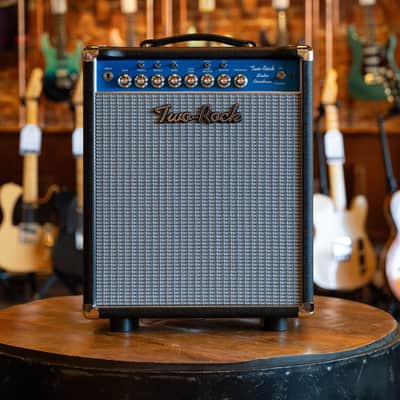 Two-Rock Studio Overdrive Combo Black Bronco W/Blue Faceplate image 1