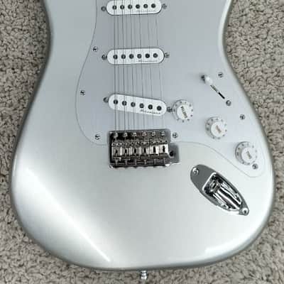 Fender H.E.R. Stratocaster Electric Guitar, Chrome Glow Finish, with Gig Bag