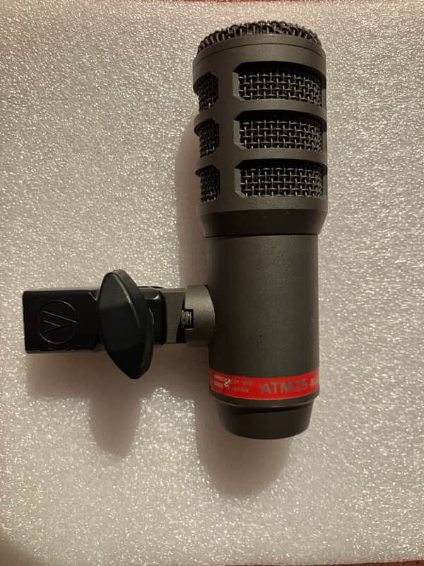 Audio-Technica ATM25 Hypercardioid Dynamic Instrument Microphone 2000s - Dark Gray image 1