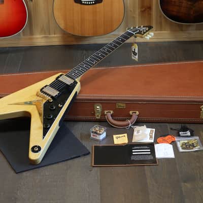 Minty! 2024 Gibson Custom Shop '58 Korina Flying V Reissue Electric Guitar Natural + COA OHSC image 1