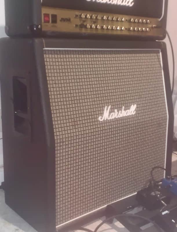Marshall 1960AX 100-Watt 4x12" Angled Guitar Speaker Cabinet 1990 - Present - Black image 1