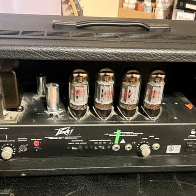 Peavey Triple XXX Ultra Tube Series 120-Watt Head WITH ORIGINAL FOOT-SWITCH Black with Silver image 3