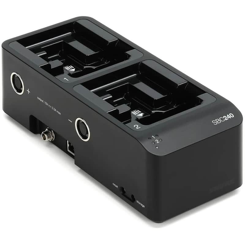 Shure SBC240 2-Bay Networked Docking Charger without Power Supply image 1