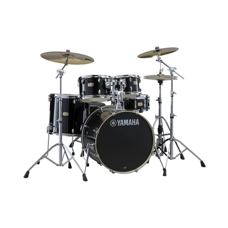 Yamaha SBP0F50 Stage Custom Birch 5-Piece Drum Shells Set (Raven Black) image 1