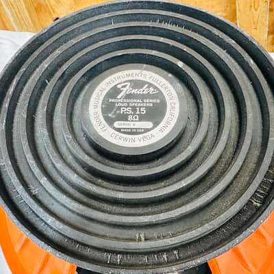 Fender PS 15 Cerwin Vega guitar/bass Speaker 8 Ohm - Needs Re-Cone - PARTS ONLY image 2