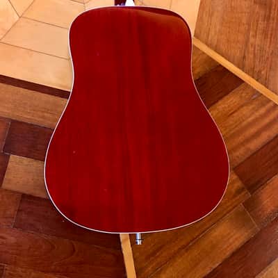 NAUGHTY BOY HUMMINGBIRD ACOUSTIC ELECTRIC DREADNOUGHT GUITAR in CHERRY BURST w/ GATOR CASES GIG BAG & STRAP image 19