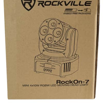Rockville RockOn-7 40w RGBW Moving Head DMX Spot Beam Stage Club Light and Remote image 11