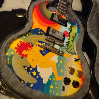 2024 Epiphone Gibson SG '61 "FOOL" Psychedelic Cream Eric Clapton/Todd Rundgren Custom Paintjob w/Case image 2
