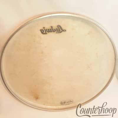 Ludwig 20"60s Script Logo Bass Drum Heads 2x Batter+Resonant White Super Classic image 4