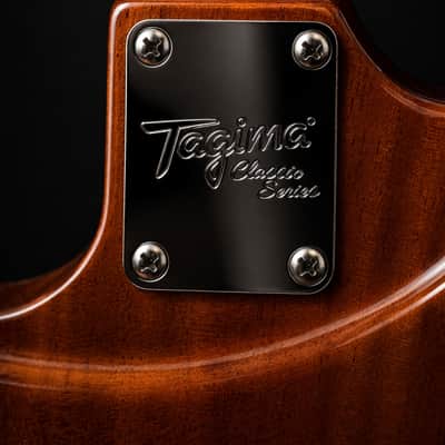 1981 Tagima Stella DW Quilt Top – Orange Flame – HSS – Roasted Maple Neck – Excellent image 8