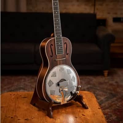 Ortega Americana Resonator Guitar, Parlor Body, Mahogany, Satin Whiskey Burst RRG30E-WB Demo Video image 2