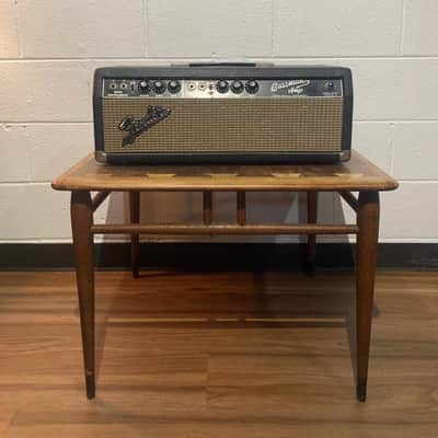 Fender Bassman 2-Channel 50-Watt Guitar Amp Head 1966 - Black Panel image 1