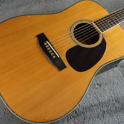 Morris W-35 Vintage MIJ Dreadnought Acoustic Guitar w/ Hard Case image 5