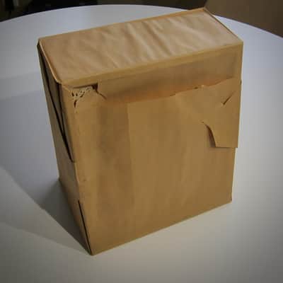JENCO Speaker Cabinet 8" Vintage NOS Empty Cabinet Only Circa-1950s-1960s-Brown with Splatter Grill Cloth image 20