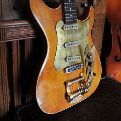 Postal Handmade Memphis Rocket Deluxe Antique Natural Bigsby Fender 57/62 Strat pickup Set image 15