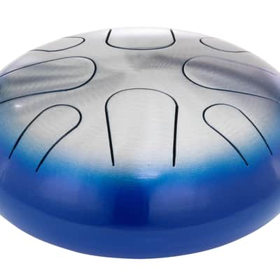Pearl Awakening 8 Note Blue Burst Lacquer 10" Tongue Drum G Major Scale +Rubber Mallets | Hand Finger | NEW | Authorized Dealer image 2