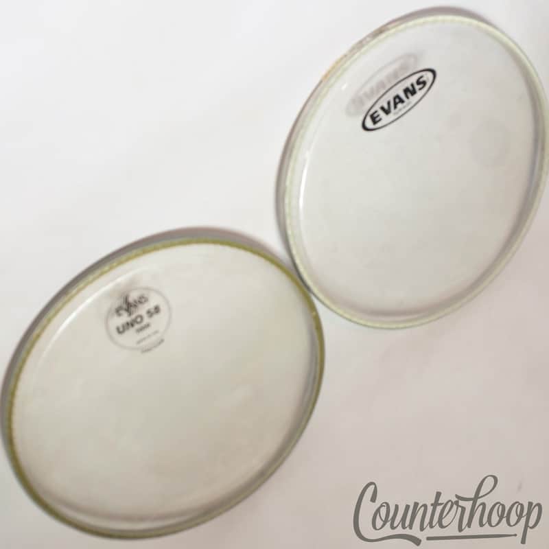 *Evans 2x 10" Tom Drum Heads Hydraulic+Uno 58 Cad/Cam Clear Batter/Resonant USA* image 1