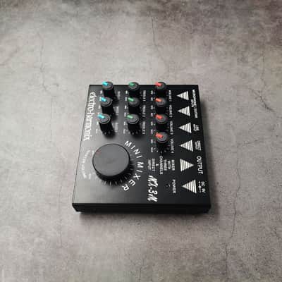 Electro-Harmonix MX-3M Mini Mixer 4 Channel Mixer - Wood Box image 5